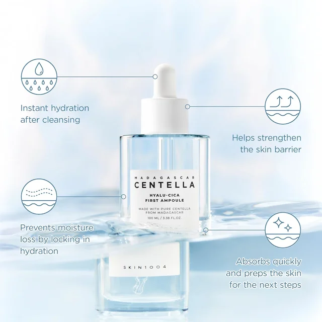 SKIN1004 Hyalu-Cica First Ampoule آبرسان و تقویت سد دفاعی پوست