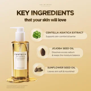 ترکیبات کلیدی روغن پاک‌کننده سنتلا SKIN1004