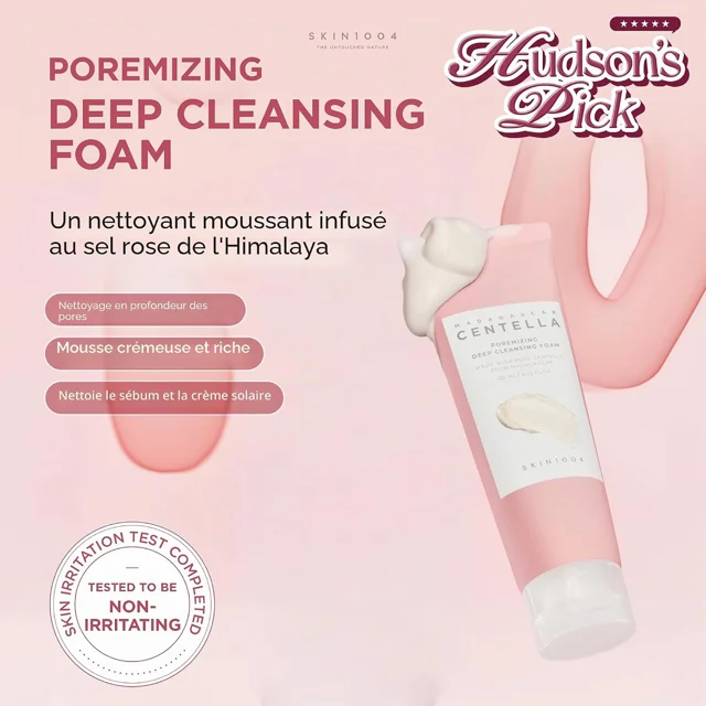 skin1004-فوم-شستشوی-عمقی-پورهمایزینگ-سنتلا-پاکسازی-منافذ-چربی-و-ضدآفتاب